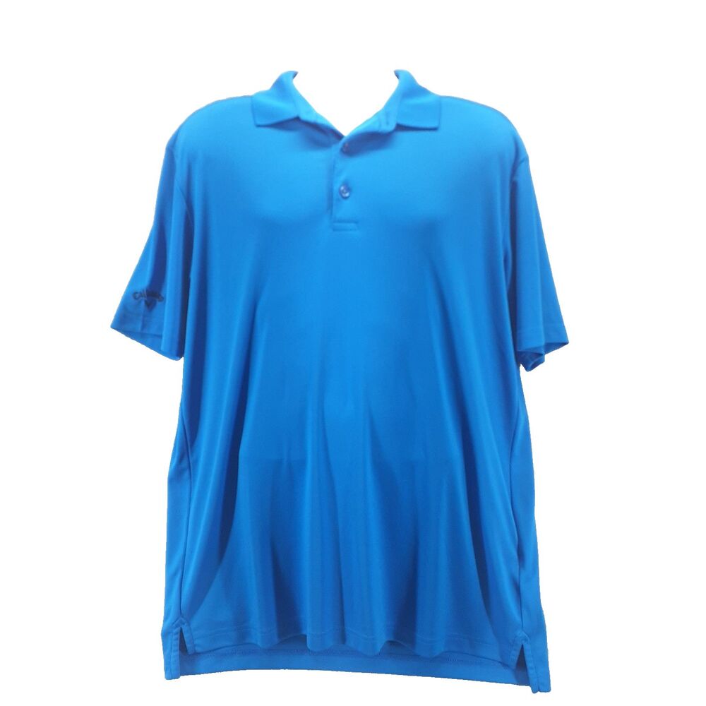 Callaway Opti-Dri Men’s Sz L Blue Performance Golf Polo Shirt Sportswear